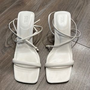 Zara High Heel Leather Sandals